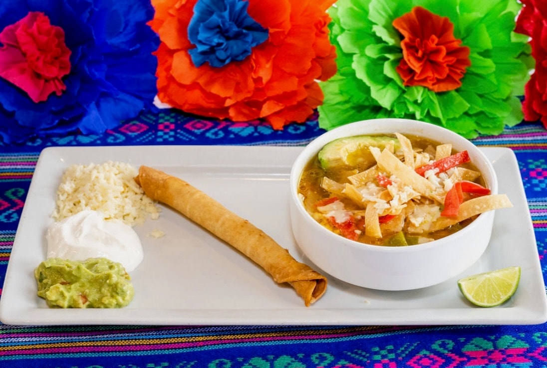 Tortilla Soup & Flauta Combo